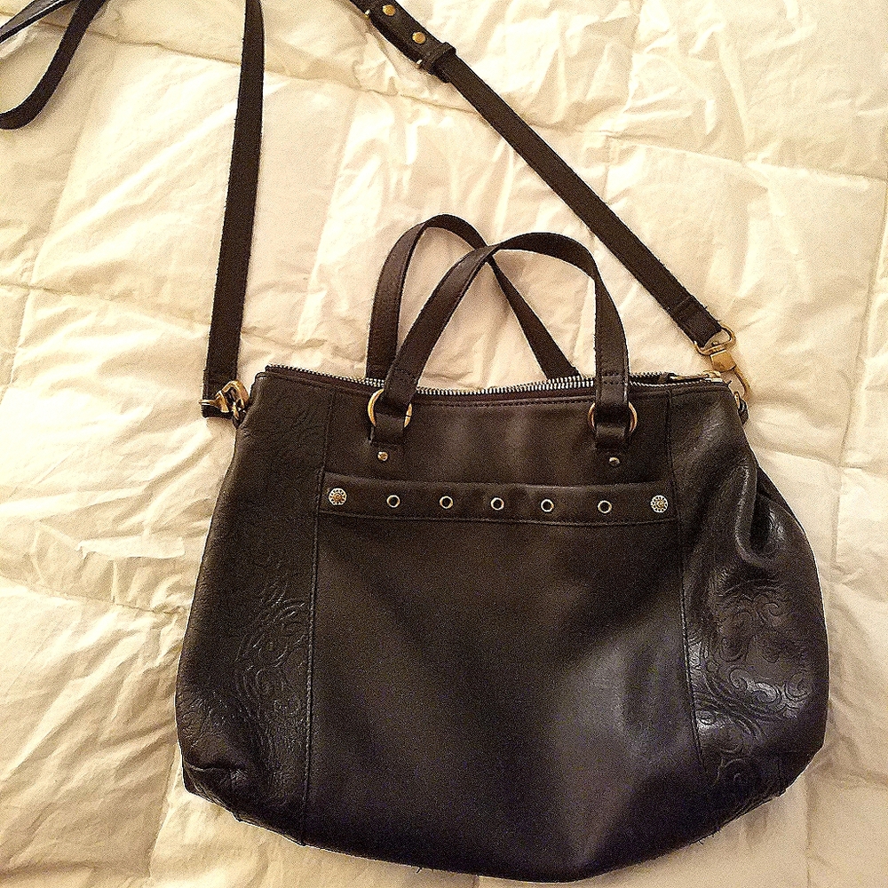 The Sak Black Leather Crossbody